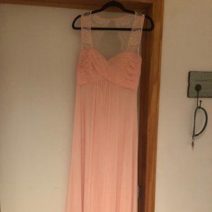 Blush pink Birdy Grey bridesmaid dres